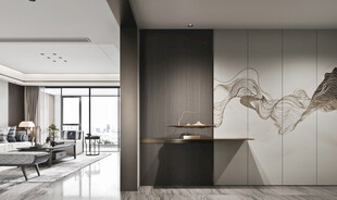 现代简约高级感新中式复古风客厅