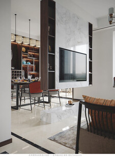 现代简约高级感新中式复古风客厅