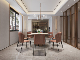 现代简约高级感新中式复古风客厅