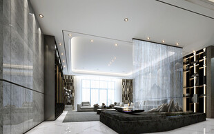 现代简约高级感新中式复古风客厅