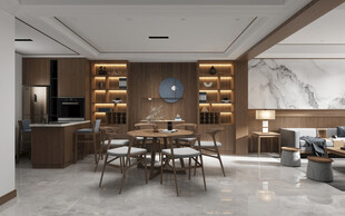 现代简约高级感新中式复古风客厅