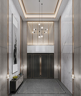 现代简约高级感新中式复古风客厅