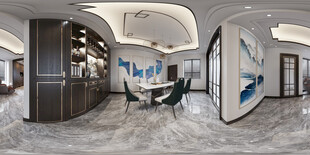 现代简约高级感新中式复古风客厅