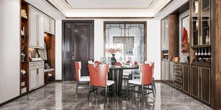 现代简约高级感新中式复古风客厅