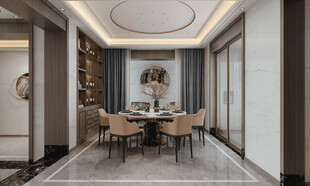 现代简约高级感新中式复古风客厅