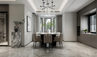 现代简约高级感新中式复古风客厅