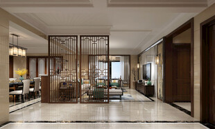 现代简约高级感新中式复古风客厅