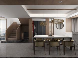 现代简约高级感新中式复古风客厅