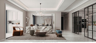 欧美式现代家居设计豪华风格客厅