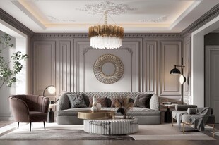 欧美式现代家居设计豪华风格客厅