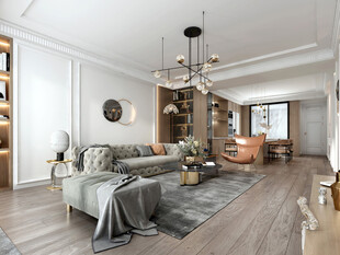 欧美式现代家居设计豪华风格客厅