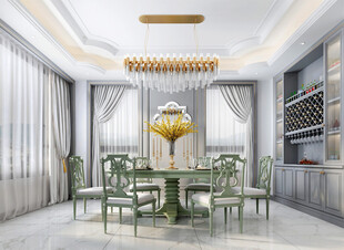欧美式现代家居设计豪华风格客厅