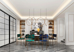 欧美式现代家居设计豪华风格客厅