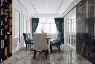 欧美式现代家居设计豪华风格客厅