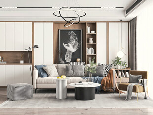 北欧式现代家居设计典雅风格客厅