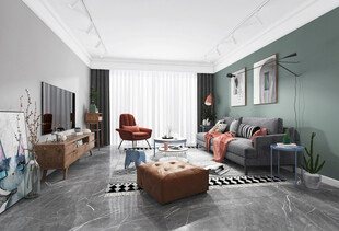 北欧式现代家居设计典雅风格客厅