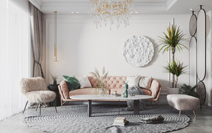 北欧式现代家居设计典雅风格客厅