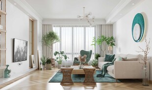 北欧式现代家居设计典雅风格客厅