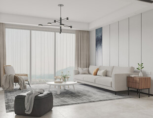 北欧式现代家居设计典雅风格客厅