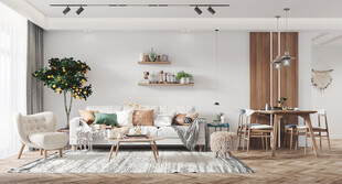 北欧式现代家居设计典雅风格客厅