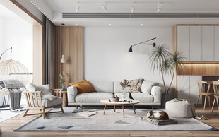 北欧式现代家居设计典雅风格客厅