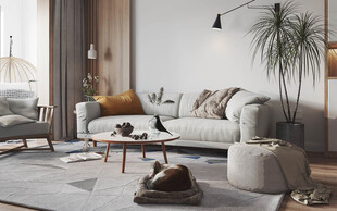 北欧式现代家居设计典雅风格客厅