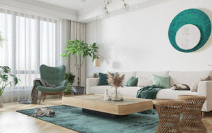 北欧式现代家居设计典雅风格客厅