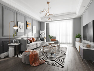 北欧式现代家居设计典雅风格客厅