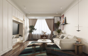北欧式现代家居设计典雅风格客厅