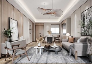 北欧式现代家居设计典雅风格客厅