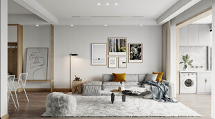 北欧式现代家居设计典雅风格客厅