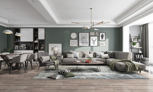 北欧式现代家居设计典雅风格客厅