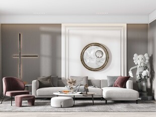 北欧式现代家居设计典雅风格客厅