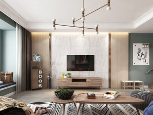 北欧式现代家居设计典雅风格客厅