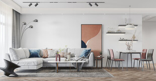 北欧式现代家居设计典雅风格客厅