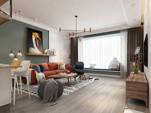 北欧式现代家居设计典雅风格客厅