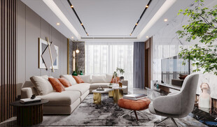 北欧式现代家居设计典雅风格客厅
