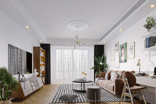 北欧式现代家居设计典雅风格客厅