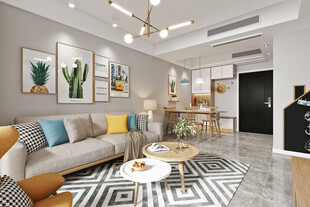 北欧式现代家居设计典雅风格客厅