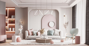北欧式现代家居设计典雅风格客厅
