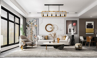 北欧式现代家居设计典雅风格客厅