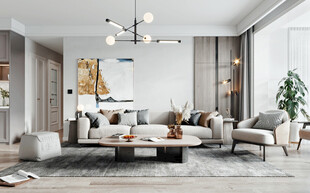 北欧式现代家居设计典雅风格客厅