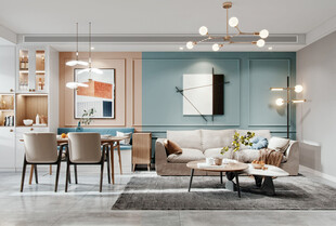 北欧式现代家居设计典雅风格客厅