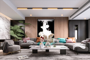 北欧式现代家居设计典雅风格客厅
