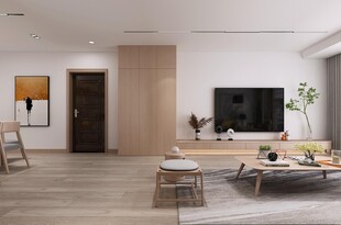 日式家居北欧室内装修原木风客厅