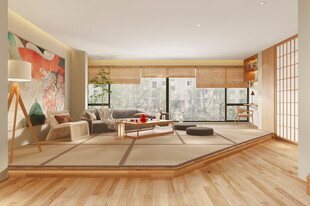 日式家居北欧室内装修原木风客厅