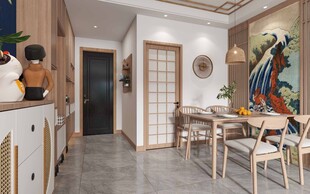 日式家居北欧室内装修原木风客厅