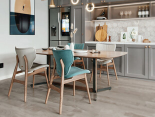 日式家居北欧圆桌装修餐边柜餐厅