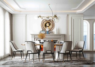 欧美式现代家居餐厅餐边柜家设计