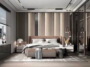 小空间次卧室室内设计现代简约风